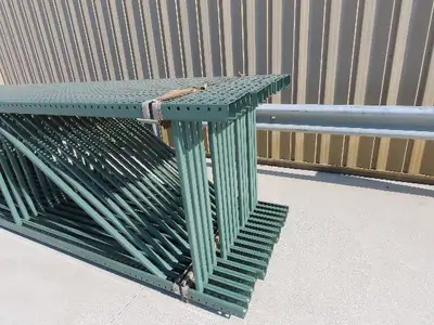 Teardrop Pallet Racking Upright Leg 16' x 4' 23,900 LB 192" x 48" 3"x3" Column