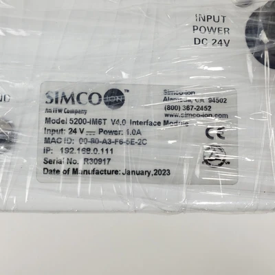 New | in-Stock SIMCO 5200-IM6t Misc Industrial Equipment California US | American Industrial Supply Co. #1377034