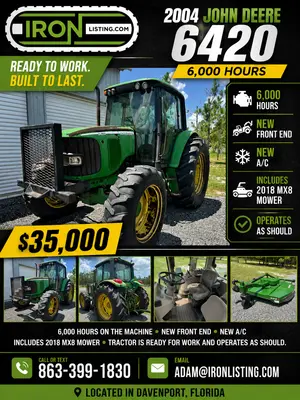 2004 JOHN DEERE 6420 Tractor | Iron Listing (1)