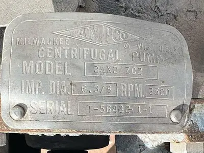 USED AMPCO 2½ X 2 ZC2