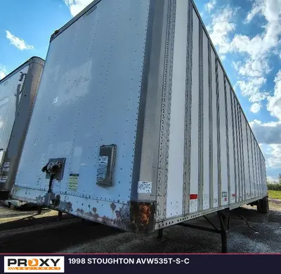 Used 1998 STOUGHTON AVW-535T-S-C Box Trailers Michigan US | Proxy Equipment #1425996