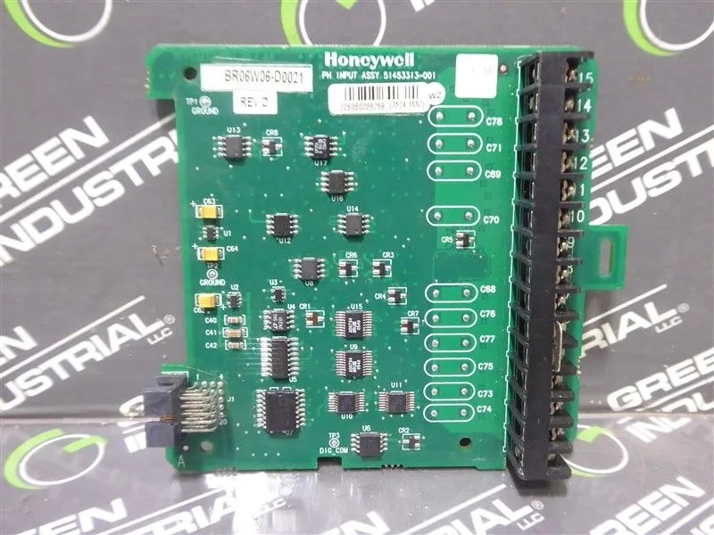 Honeywell 51453313-001 UDA Analyzer pH Input Board Rev. D Used