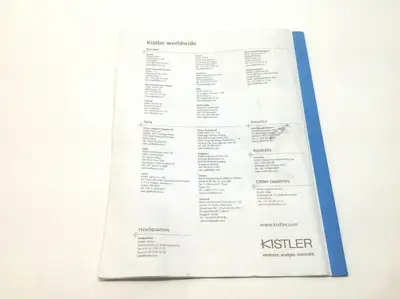 Used Kistler _UNKNOWN_ Test Equipment Manuals Michigan US | Maverick Industrial Sales #1483095