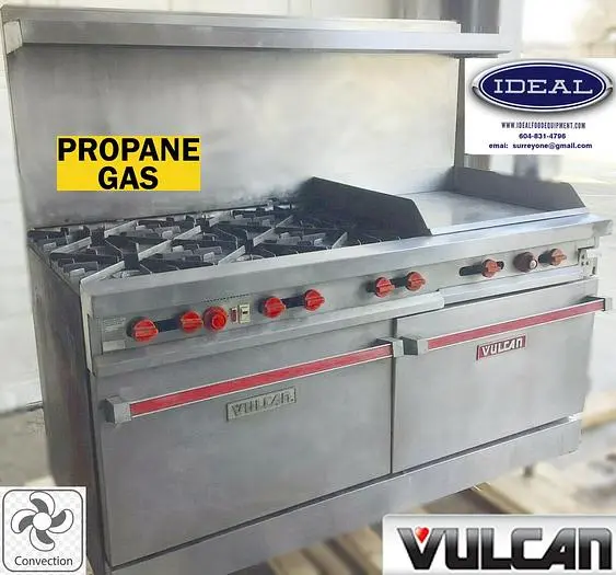 Gas or Propane double oven  range with grill - 1 oven is convection