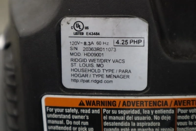 Used RIDGID HD09001 Wet/Dry Vacuums Minnesota US | Machinesused.com #1507517
