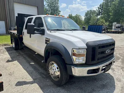 2008 FORD F-550 FLAT BED TRUCK: STOCK #12641