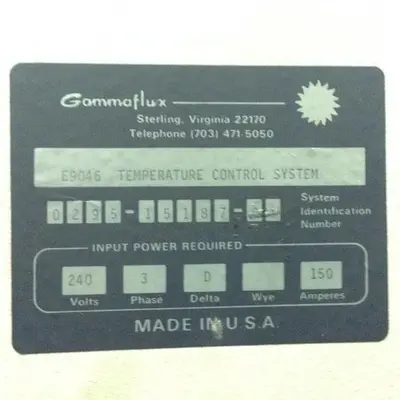 USED GAMMAFLUX 9034
