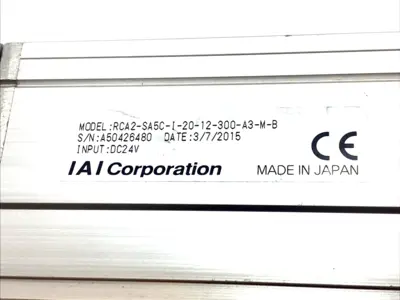 USED IAI ROBO CYLINDER LINEAR ACTUATOR 300MM STROKE