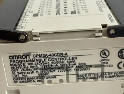 NEW OMRON CPM2A-40CDR-A PROGRAMMABLE LOGIC CONTROLLER CPM2A40CDRA