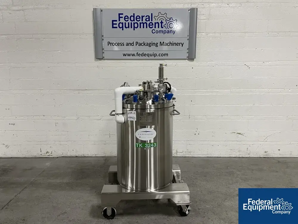 USED Precision 125 Liter Integrated Biosystems Cryovessel, 316L S/S, 50/65#