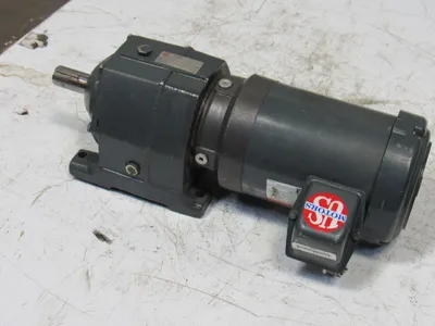 US Motors E190A 22.4:1 Ratio 78RPM 208-230/460V 3Ph Inline Helical Gear Motor