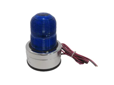 NEW NORTH AMERICAN SIGNAL MIP LIGHT BLUE 24V MIP-24B