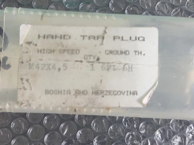 🆕️ HSS Hand Tap Plug M42X4,5 High Speed *WARRANTY+ 🇺🇸 SHIPPED*
