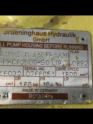 USED BRUENINGHAUS HYDROMATIK AA10VS 0 45DFR1/30R-PKC62N00-S0119