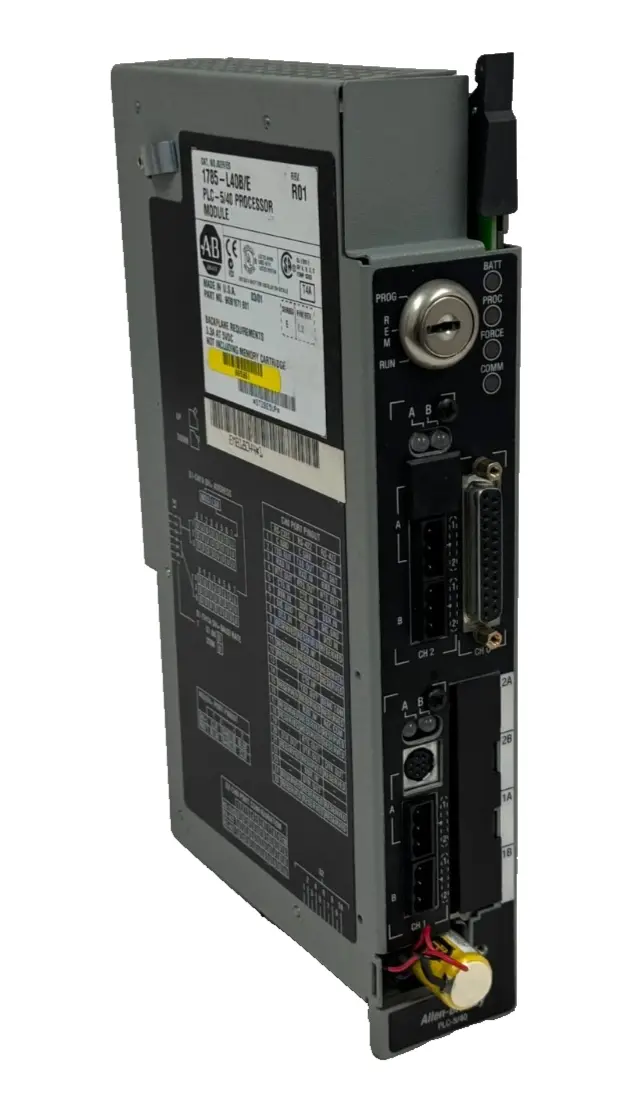 USED ALLEN BRADLEY 1785-L40B/E PROCESSOR PLC-5/40 REV. R01 1785-L40B
