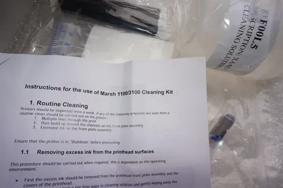 NEW MARSH INKJET 17/70 1100/3100 PRINTHEAD CLEANING KIT 1770 11003100