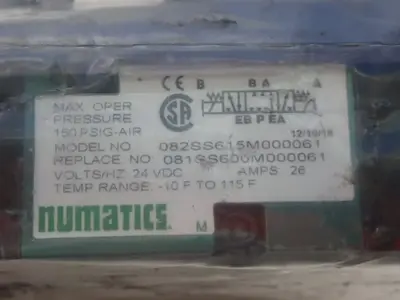 NEW 2016 NUMATICS 082SS615M000061