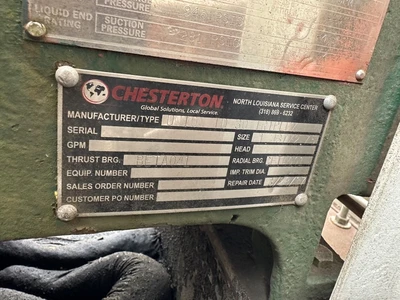 3 x 1.5 Union TD-30 Triplex Pump, 13.6 GPM, 10 HP