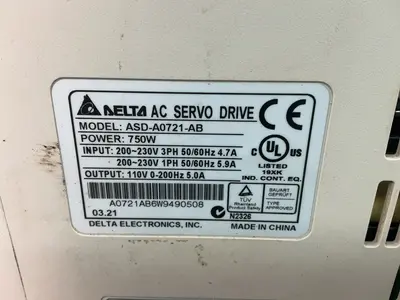 Used DELTA ASDA0721AB Servo Drives Ohio US | HGR 24 #1455403