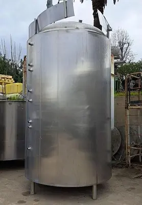 Tank, 2,000 Gallon, 304 Stainless Steel, Jacketed, Full Vacuum #S744961