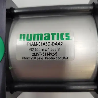 Used NUMATICS NUMATICS F1AM-01A3D-DAA2 CYLINDER 2.5" X 1" / 2M5T-511492-5 Cylinders | ND Industrial Surplus #1218535