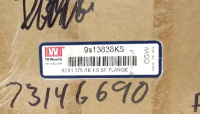 NEW TB WOODS 9S13838KS SF FLANGE 9SX1.375 RB KS
