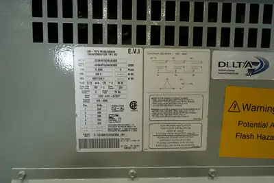 15 KVA - 230V to 600Y/346V 3 Phase Isolation Transformer