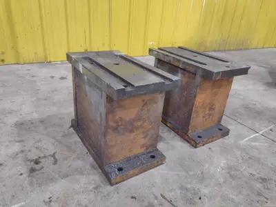 18" X  10" X 15" HIGH STEEL PARALLELS, SET OF 2: STOCK #23741