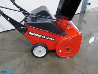 Snapper All Metal Snow Blower Model SX5200E, 5 HP, 20 Inch, with Key, Untested