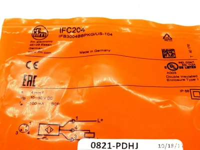 NEW IFM EFECTOR IFB3004BBPKG/US-104-IFC204 PROXIMITY SENSOR IFC204