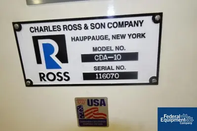 USED Ross 10 Gal Ross Multi Shaft Mixer, S/S, Model CDA-10