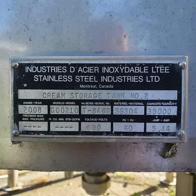 USED STAINLESS STEEL EQUIPMENT G00210