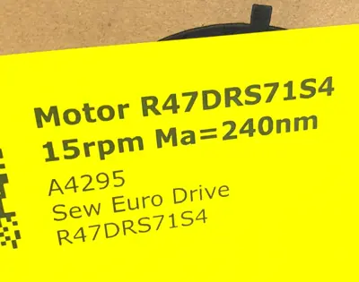 NEW SEW-EURODRIVE INVERTER DUTY GEARMOTOR 15RPM