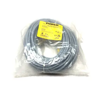 USED TURCK EUROFAST DOUBLE ENDED CORDSET 4-PIN M12 20M U2172-21