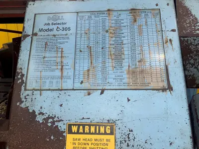 12" X 12"  DOALL MODEL #C-305A FULLY AUTOMATIC HORIZONTAL BANDSAW: YOBRO #23988
