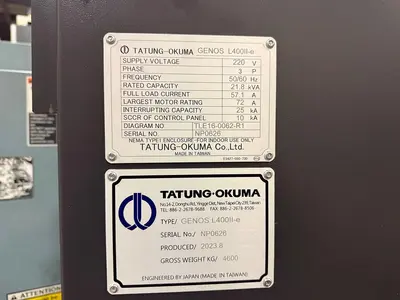 USED 2023 OKUMA GENOS L400II-E