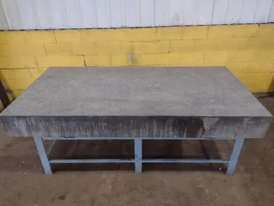 8' X 4' X 10" CHALLENGE PRECISION LAYOUT INSPECTION GRANITE TABLE: STOCK #23788