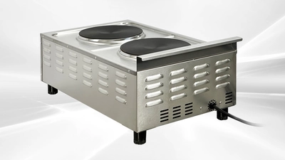 171-0432 18" 2-Burner Electric Hot Plate