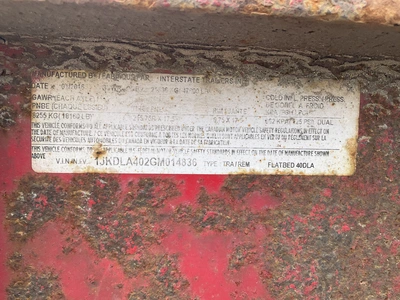 USED 2016 INTERSTATE TRAILER