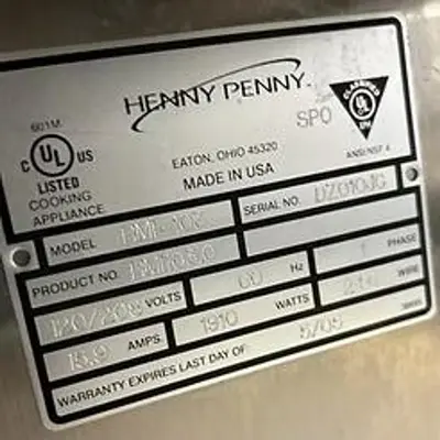 USED HENNY PENNY HM--103