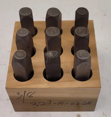 Used SCHMIDT NILES STAMP SET Misc Industrial Equipment Kentucky US | Aucto #687888