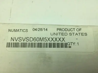 Asco Numatics NVSVSD60M5XXXXX Vacuum Sensor New