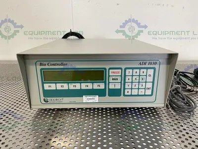 USED APPLIKON ADI 1030 BIO CONTROLLER W/ PH, DO2(POL) CABLES AND TEMPERATURE SENSOR