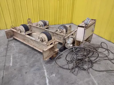10 TON 20,000 LB RANSOME MODEL #WRD10 TANK TURNING ROLLS, 1 DRIVE & 1 IDLER ROLL: YOBRO #25073