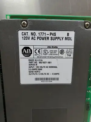 Used Allen-Bradley 1771-P4S SER. B 120VAC POWER SUPPLY MODULE PLC Power Supplies South Carolina US | Palmetto Automation #1520581