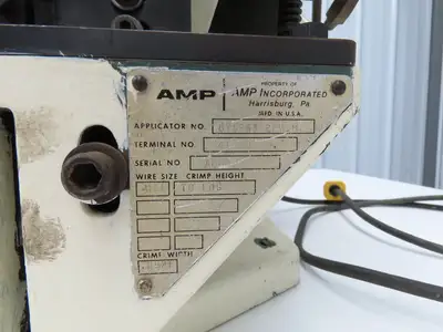 Amp-O-Lectric Model K Semi Automatic Wire Crimper Terminating Crimping Press