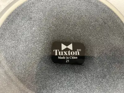Used Tuxton Used 8" Tuxton 21 Gray Ceramic Plate - WO1 Smallwares Illinois US | Falcon Restaurant Supply #1375414