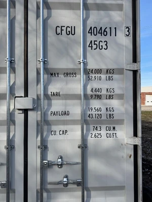 CFGU4046113 // 40 Ft High Cube Sea Container with 4 Sets of Side Doors