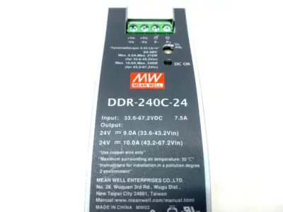 New | in-Stock MEAN WELL DC-DC CONVERTER, DIN RAIL MOUNT Misc Fasteners | Maverick Industrial Sales #1104687