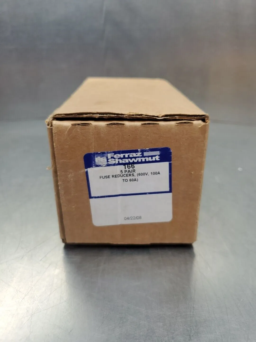 Ferraz Shawmut 166 Fuse Reducer, (600V, 100A to 60A), Lot of 5. 4C-42